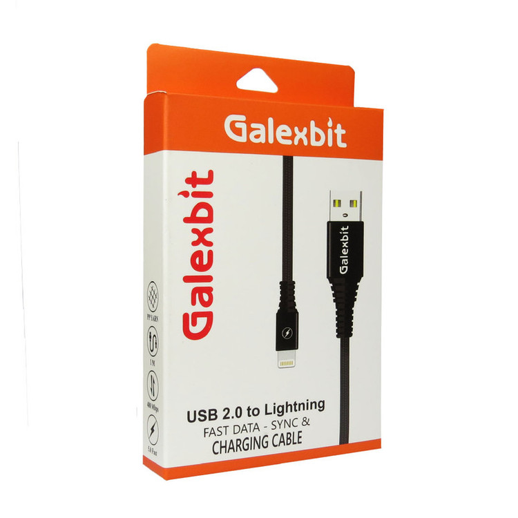 کابل تبدیل USB به لایتنینگ گلکسبیت مدل کنفی طول 1 متر
