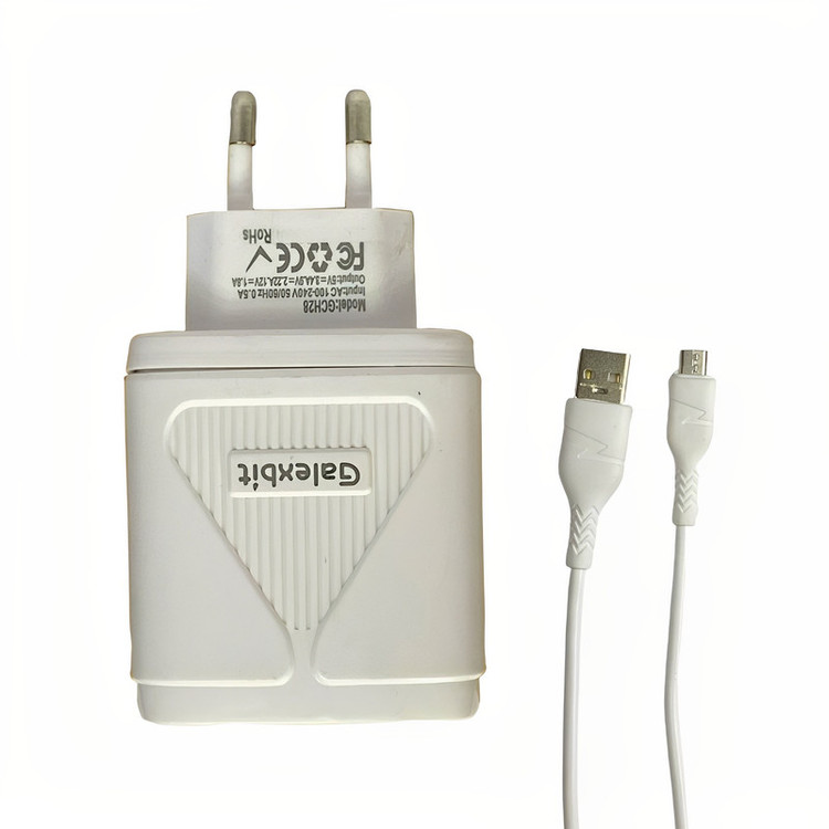 شارژر دیواری گلکسبیت مدل GCH28 به همراه کابل تبدیل MicroUSB