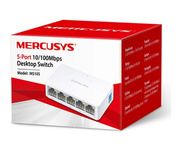 سوییچ 5 پورت مگابیت و دسکتاپ مرکوسیس مدل MS105
