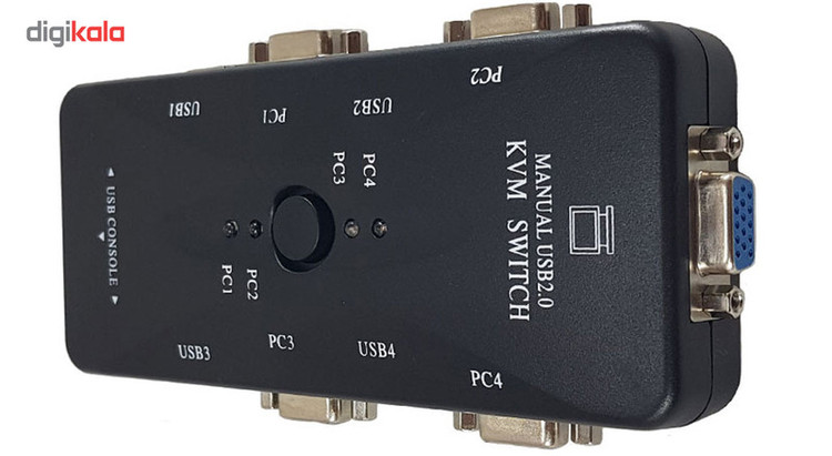 سوییچ چهار پورت KVM مدل FJ-4UK