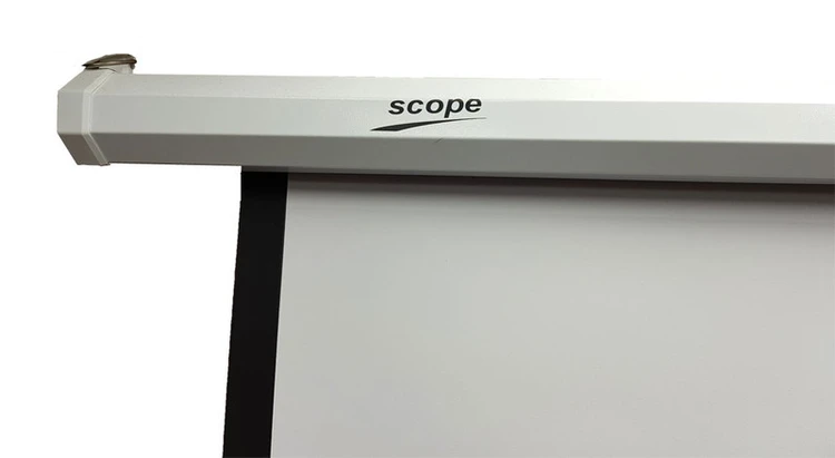 پرده نمایش دستی پروژکتور اسکوپ پارچه عالی سایز 150cm-  گوشه