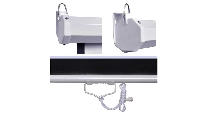 پرده نمایش دستی پروژکتور اسکوپ پارچه عالی سایز 150cm- گیره پرده