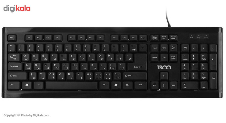 کیبورد و ماوس تسکو مدل TKM 8050، سوییچ ممبران، Full-Size