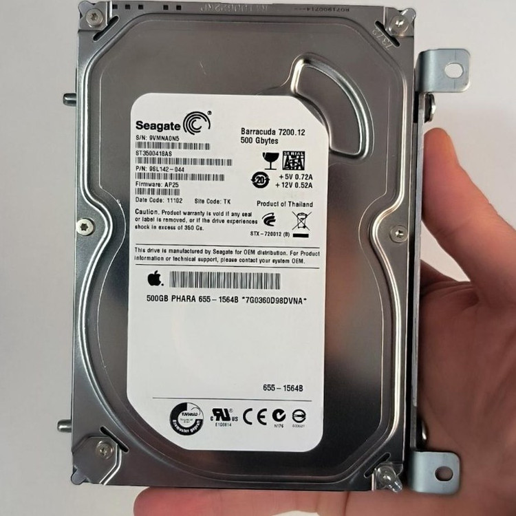 هارد دیسک داخلی ۵۰۰ گیگابایت سیگیت مدل Barracuda 7200.12 - سرعت ۷۲۰۰ RPM - پارت نامبر9SL142-044