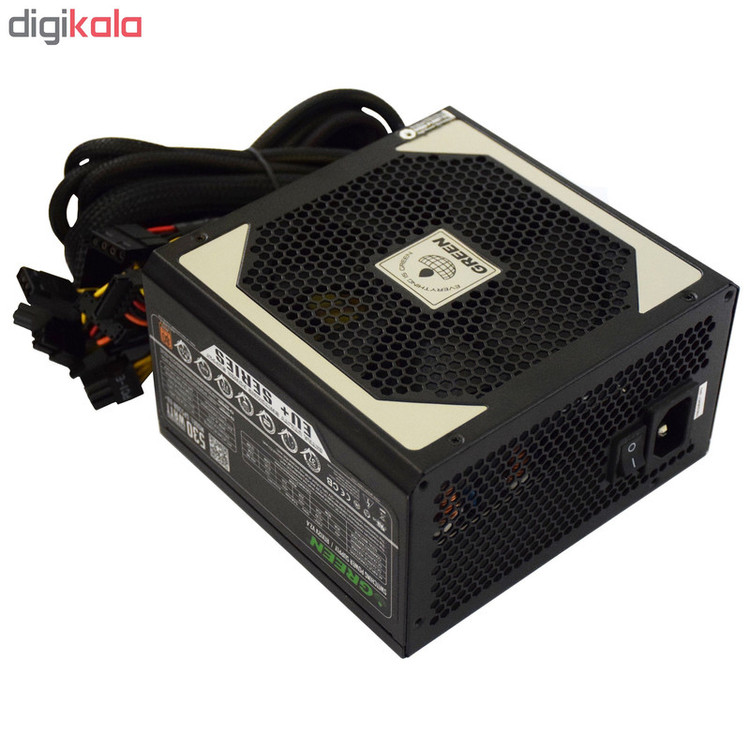 منبع تغذیه کامپیوتر گرین مدل GP530A-EU plus