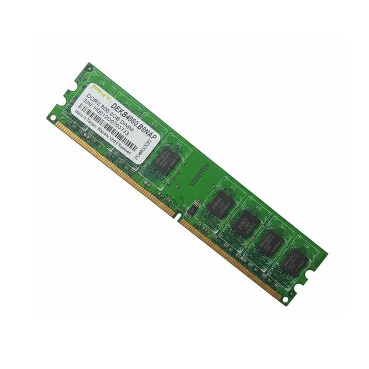 رم دسکتاپ پی ان وای DDR2 تک کاناله 800 مگاهرتز CL6 مدل DDR2 800 DIMM ظرفیت 2 گیگابایت