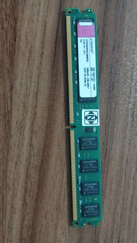 رم دسکتاپ DDR2 تک کاناله 800 مگاهرتز کینگستون ظرفیت 2 گیگابایت