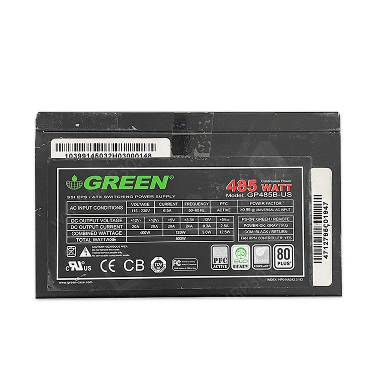 پاور کامپیوتر گرین مدل GP485B-US ظرفیت 485 وات