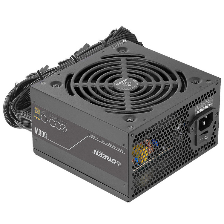منبع تغذیه کامپیوتر 500W وات گرین مدل GP500A-ECO D