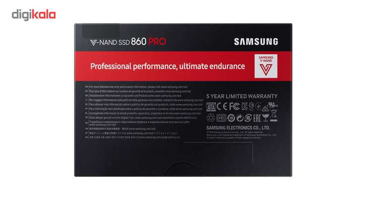حافظه SSD سامسونگ مدل 860 پرو ظرفیت 256 گیگابایت استوک