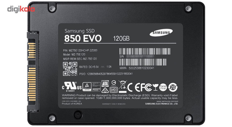 حافظه SSD سامسونگ مدل 840Evo ظرفیت 120 گیگابایت استوک