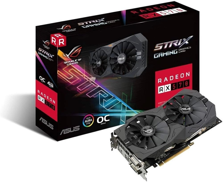 کارت گرافیک ایسوس مدل ROG Strix RX570 8G Gaming استوک