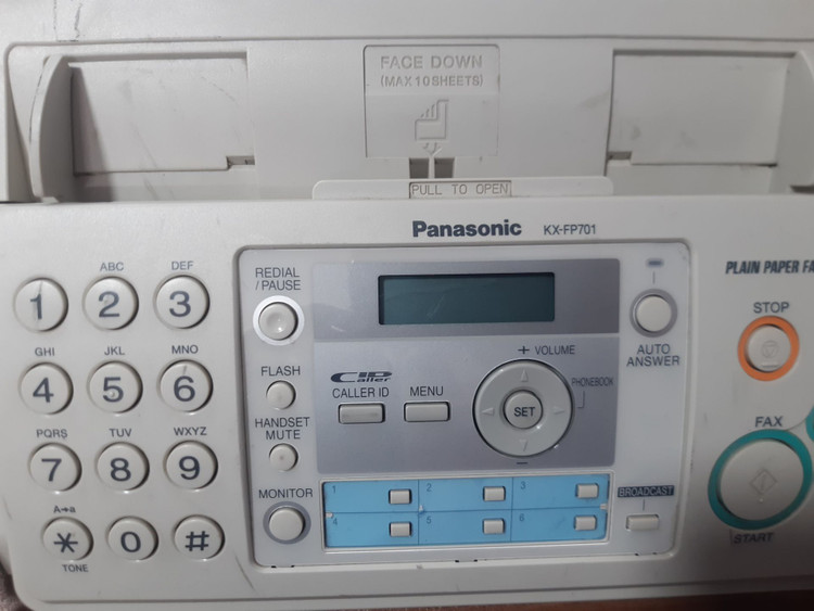 دستگاه تلفکس پاناسونیک مدل KX-FP701 استوک