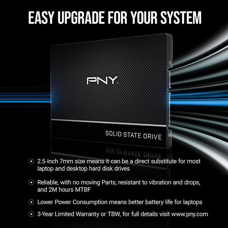اس اس دی اینترنال پی ان وای مدل CS900 Series SATA III ظرفیت 240 گیگابایت استوک