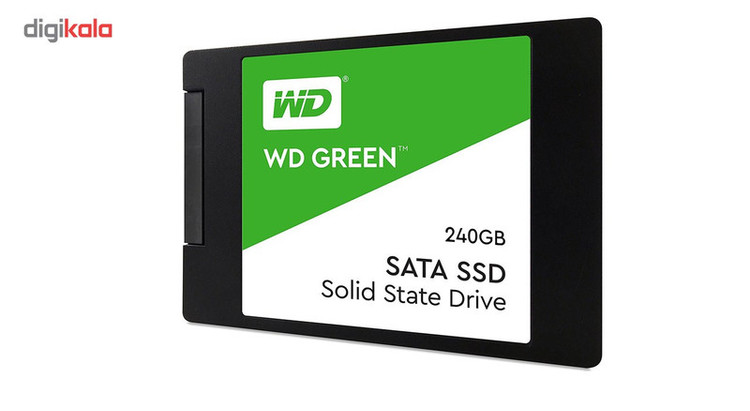 اس اس دی اینترنال SATA III وسترن دیجیتال مدل Green ظرفیت 240 گیگابایت استوک کارکرد 30 ساعت