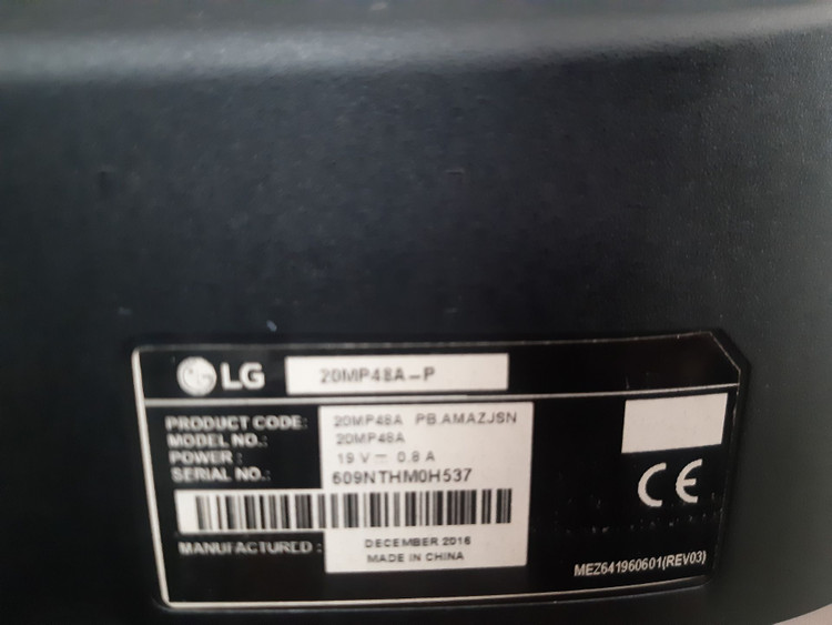 مانیتور ال جی مدل 20MP48A سایز 19.5 اینچ استوک