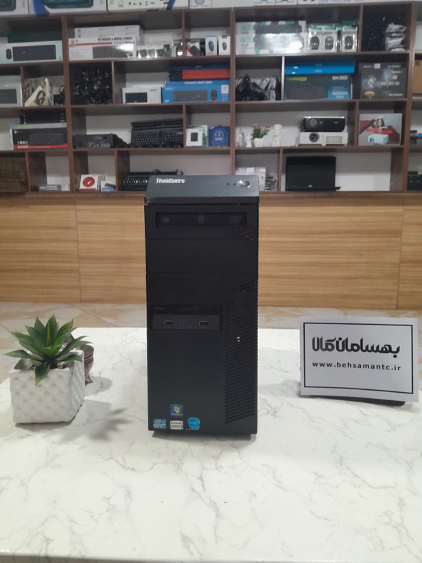 کیس استوک لنوو ThinkCentre Tower - پردازنده Core i3 نسل ۲ - رم ۴ گیگ DDR3 - حافظه ۵۰۰ گیگ HDD