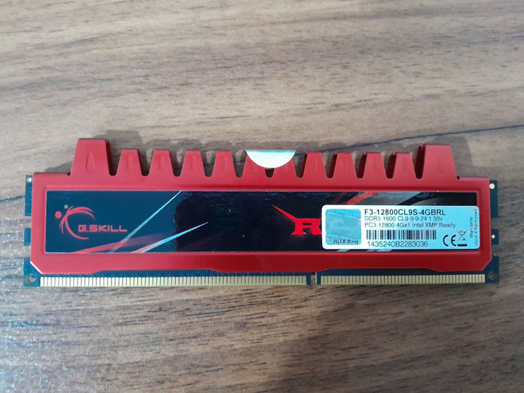 رم دسکتاپ DDR3 تک کاناله 1600 مگاهرتز CL9 جی اسکیل مدل RIPJAWS-GBRL ظرفیت 4 گیگابایت استوک
