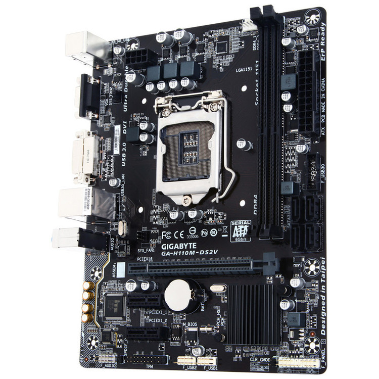 باندل مادربرد گیگابایت GA-H110M-DS2V+ پردازنده-6500 -Intel Core TM i5 + رم 4GB DDR4+ فنRGBGREAT CPU
