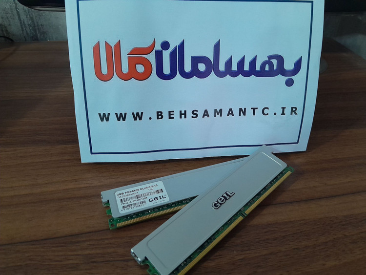 رم کامپیوتر RAM GEIL 2GB 800 DDR2 STOCK استوک
