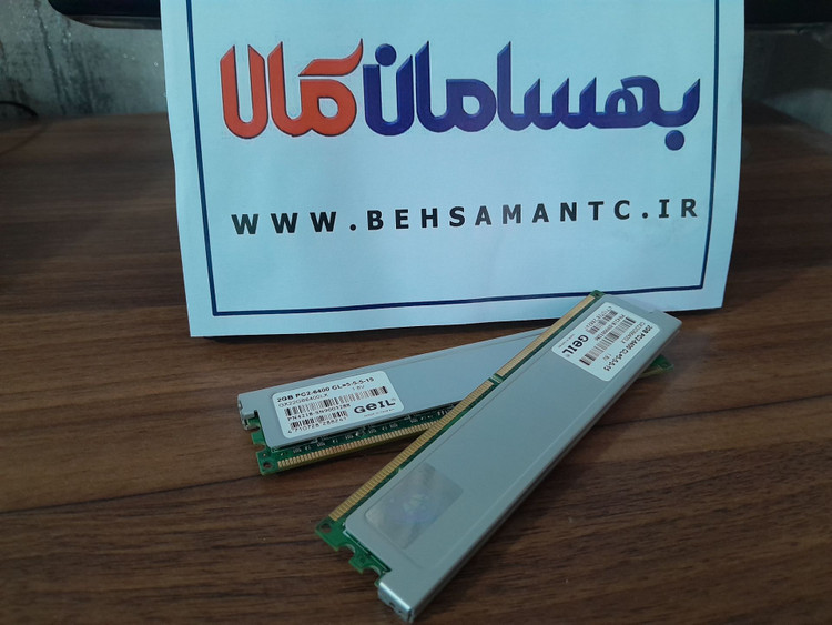 رم کامپیوتر RAM GEIL 2GB 800 DDR2 STOCK استوک