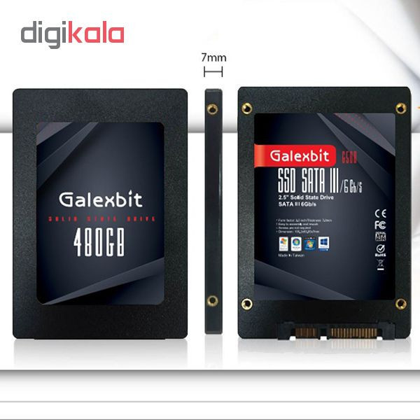 اس اس دی اینترنال گلکسبیت مدل G500 ظرفیت 480 گیگابایت استوک کارکرد 54 ساعت