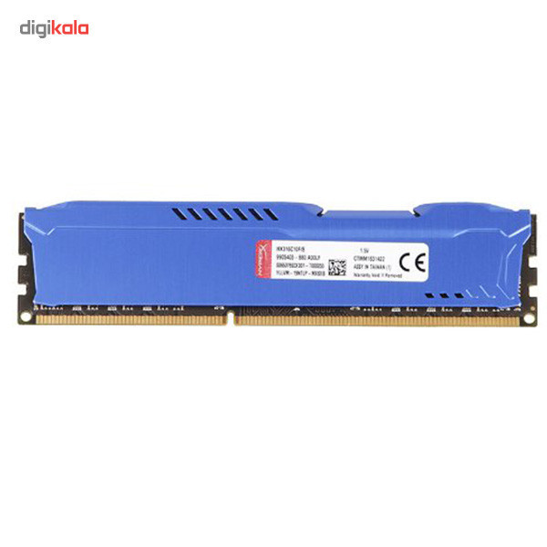 رم کامپیوتر کینگستون مدل HyperX Fury DDR3 1600MHz CL10 ظرفیت 4 گیگابایت