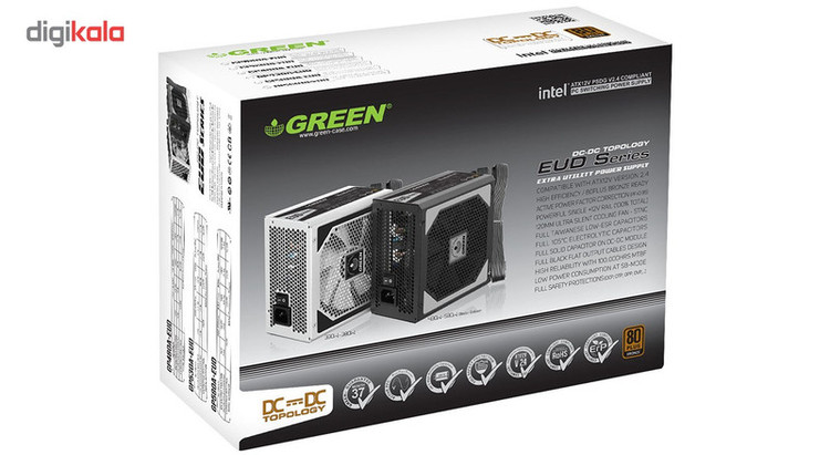 منبع تغذیه کامپیوتر گرین مدل GP580A-EUD استوک