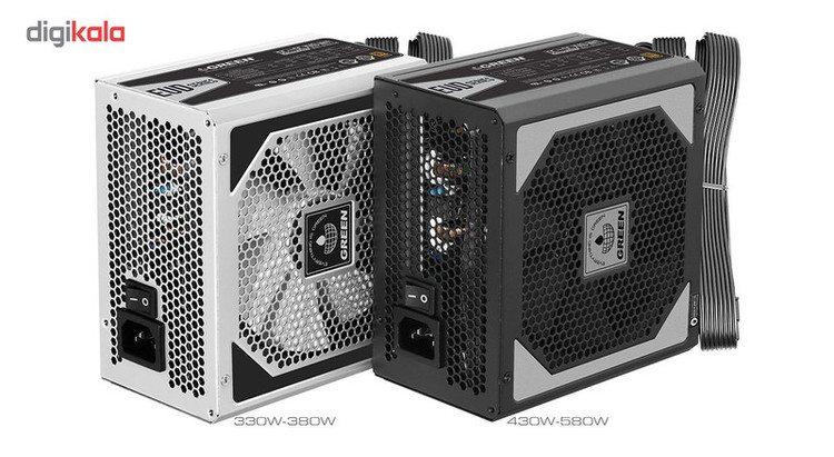 منبع تغذیه کامپیوتر گرین مدل GP580A-EUD استوک